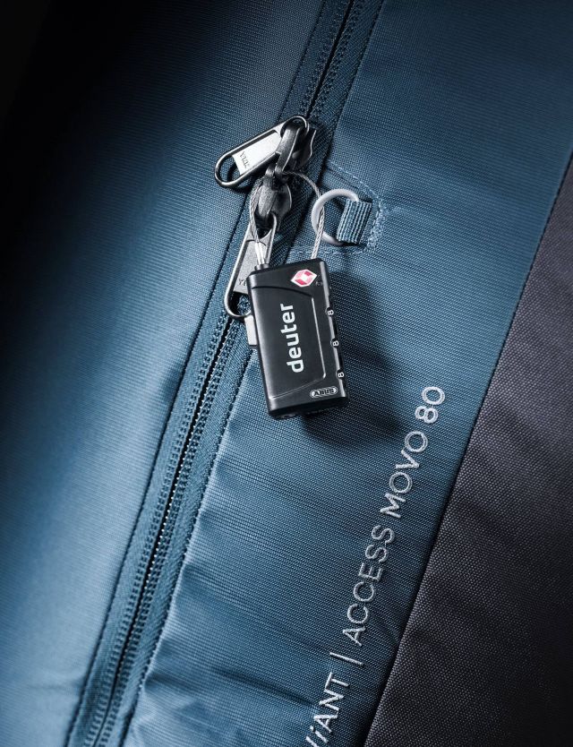 Deuter ključavnica za nahrbtnike in torbe TSA Cable Lock