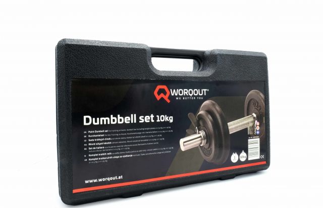 Worqout utežne ročke Paint Dumbbell Set 10kg