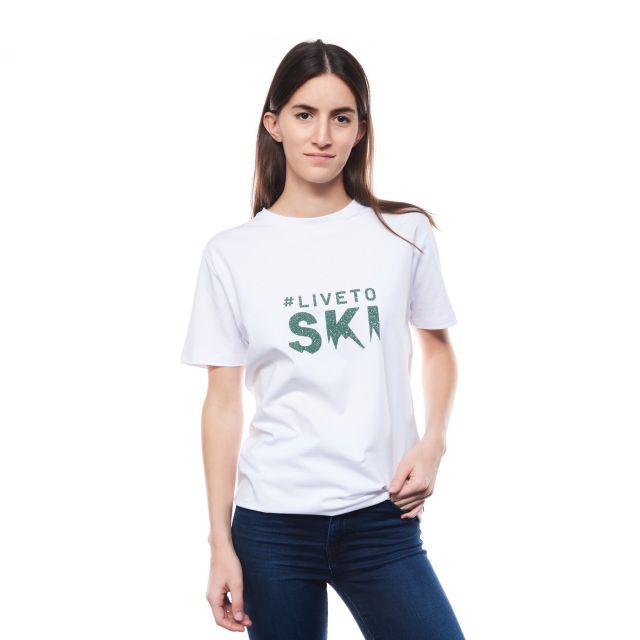 Fischer kratka majica Live To Ski White